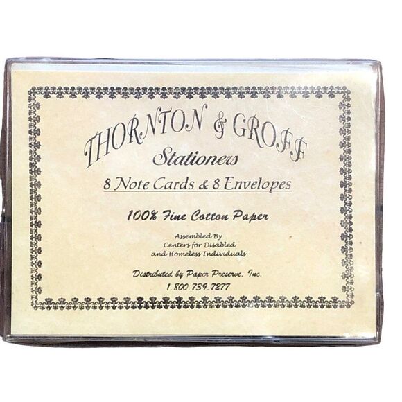 Set of Gilded Greetings Gold Foil Note Cards and Envelopes - Picture 6 of 7